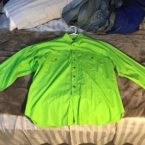Green Versace Dress Shirt